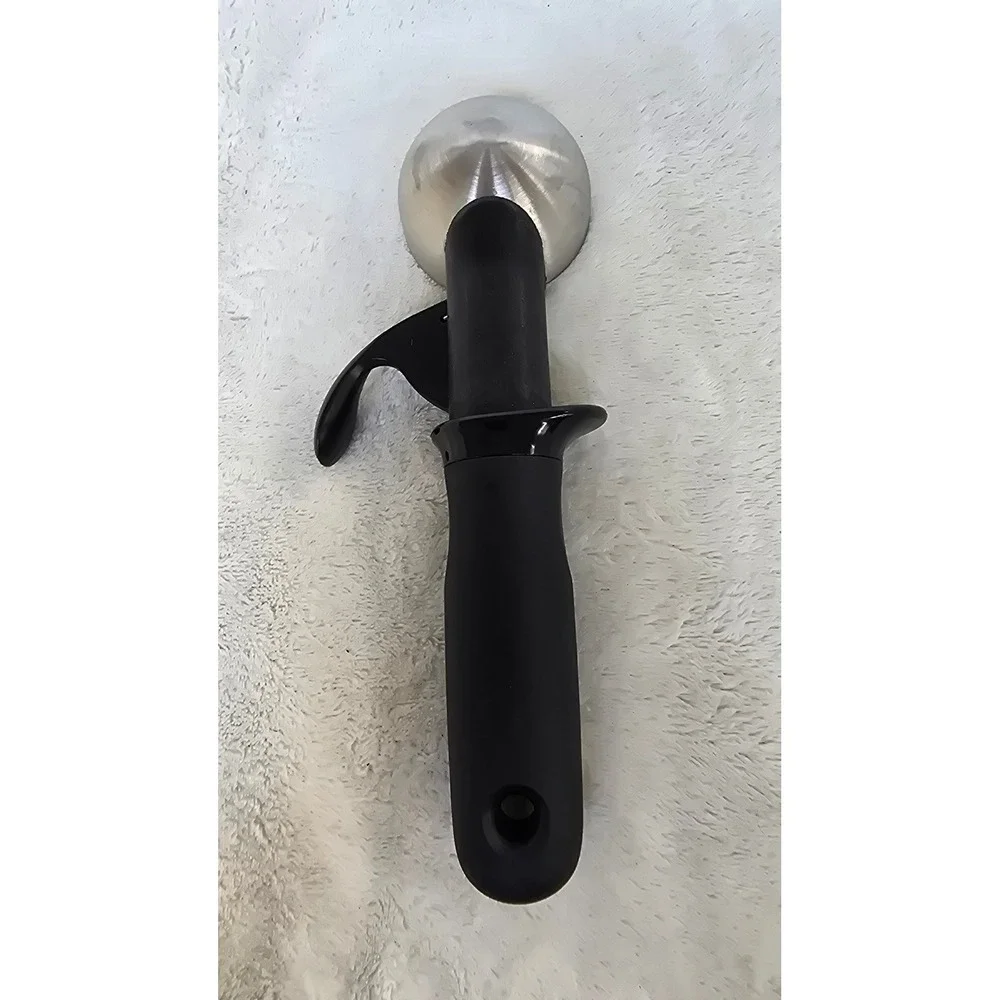 OXO Good Grips Classic Ice Cream Scoop Stainless Lever Release Black Handle